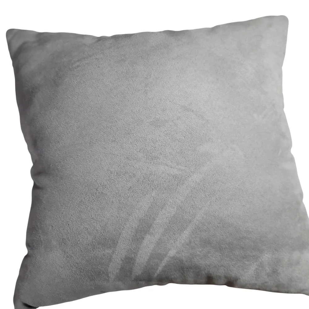 Halloween Black Cat Pumpkin Tapestry Throw Pillow Grey Back 16x16